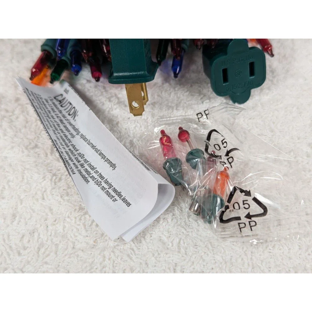 Christmas - Merry Brite - 70 Count - Mini Lights - Multi Color/Green Wire 4 Pack